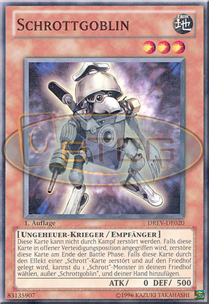 Schrottgoblin YuGiOh Karte Scrap Goblin YuGiOh Card Duelist Revolution  DREV-DE020 OTS Tournament Pack 9 (POR) OP09-029