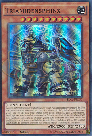Triamidensphinx YuGiOh Karte Triamid Sphinx YuGiOh Card The Dark Illusion  TDIL-DE030